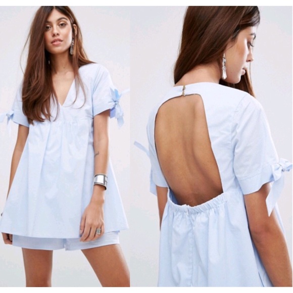 river island white playsuit